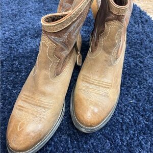 Ariat Brown Cowboy Western Ankle Boots